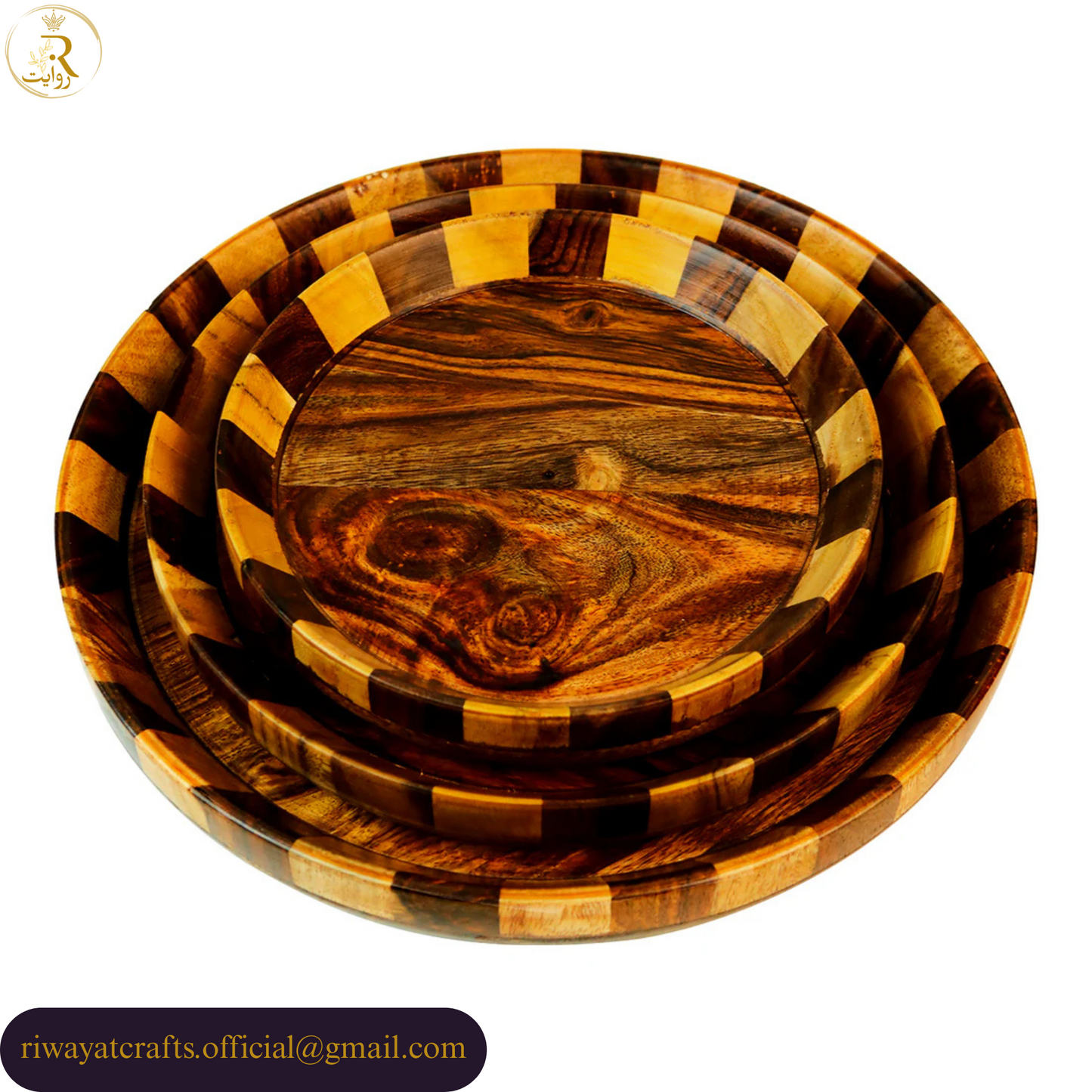 Handcrafted Foldable Wooden Dry Fruit Basket For Serving & Decor
