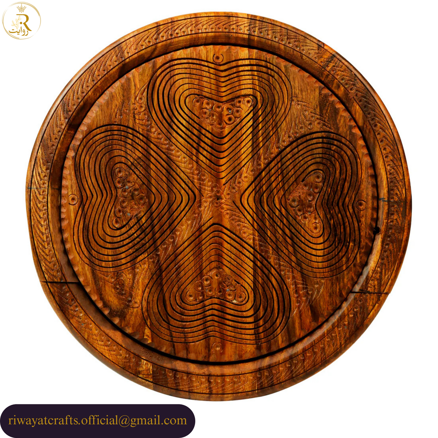 Handcrafted Foldable Wooden Dry Fruit Basket For Serving & Decor